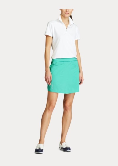 Skorts Ralph Lauren Mujer Verdes - Perforated Stretch Golf - UQLSH9857